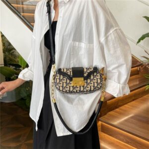 Hot free shipping saddle bags underarm bag shoulder bags messenger bag printed pillow handbag fashionable Letter daily flap black blue for women