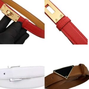 Classic designer belt women's luxury belt vintage pin buckle belt 3 styles; 6 colors 2.4 cm wide