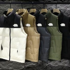 Face Tops Mens Vests Downs Jacket Puffer Bomber Man Coats Down Shirts Tops Sleeveless Brand Windbreaker Man Coat Jackets Vest Outwears S-2XL