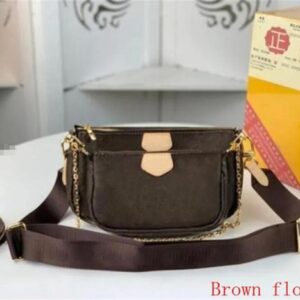 2025 Bags Handbags Flowers Leather Fashion Shoulder Bag