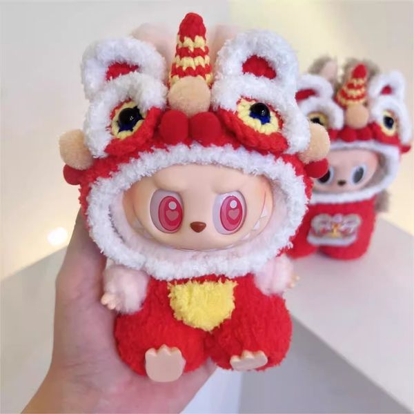 LABUBU Sitting Party Children's Clothing Labubu Macaron 2nd Generation Sitting Vinyl Doll Clothing, 15cm