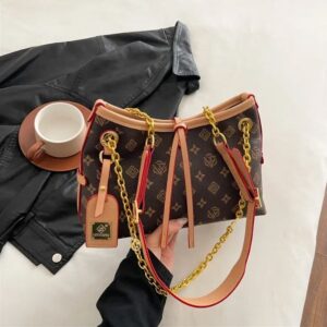 Hot Free Shipping Large Capacity Tote Bag Timeless & Gift Wrapping for Women – Stylish Chain Shoulder Strap Design with Detachable Pouch Premium Faux Leather