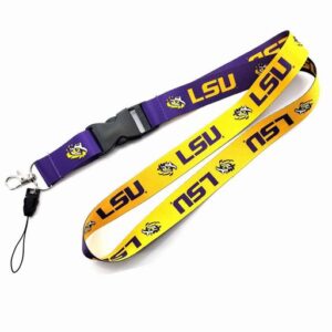 LSU University Student team Lanyard Keychain Lanyards for Keys Badge ID Mobile Phone Rope Neck Straps Accessories Gifts
