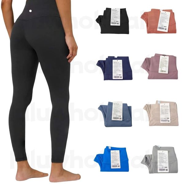 2025 5A Yoga align leggings Women pants Outfits Lady Sports yoga Fashion Ladies Exercise Fitness Wear Girls Running Legging Ninth Pants