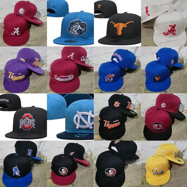 NCAA Baseball Fans Adjustable Hat - 2024 All Team Mix Color Letters A N Bone