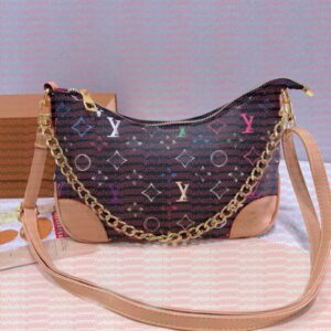 Women's designer crossbody Solog classic retro color with petal jacquard letter wallet shoulder bag handbag