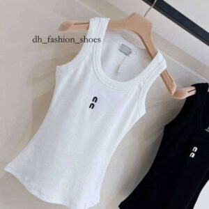 miuly Womens Blouses Shirts Designer t Shirt Women Cropped Top t Tank Anagram Regular Cotton Jersey Camis Female Tees Embroidery Knitwear for Sport Yoga Top 8ba