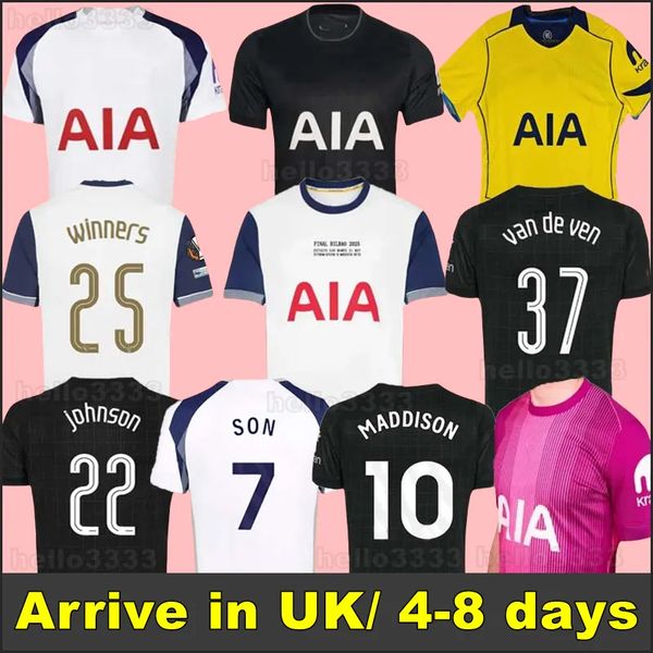 2025-2026 SON RICHARLISON Soccer Jerseys 2024 2025 2026 home AWAY Football shirt VICARIO KULUSEVSKI SOLANKE WERNER year of the tottenaham Fans players Men JERSEY