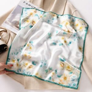 Dragonfly Floral 53 Square Silk Scarf –859422