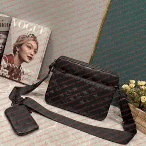 Handbags Men Leather TRIO Messenger Bags Luxury Shoulder Bag Make up Bags Designer Handbag Luxurys designers Mens Shoulder Bags