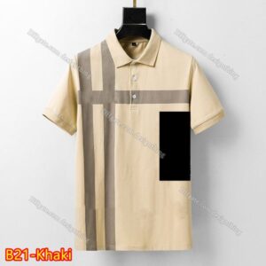 Designer T Shirt for Men Classic Plaid Cotton Tee with Embroidered Floral Detail Asian Size Comfortable High Quality Fashion Top