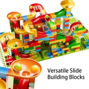 Children's ball slide track building block assembly ball size particle collage toy educational power boys and girls gift