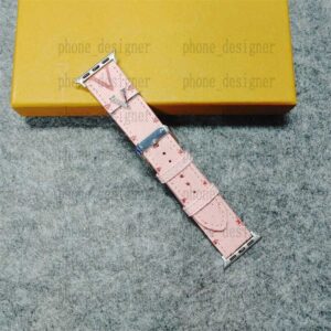 Designer Dia Clip Applewatch Bands Genuine Leather Buckle for 38mm 40mm 41mm 42MM 44MM 45mm 49mm 4 5 6 7 8 9 Ultra Brown wer Bracelet 2I5A