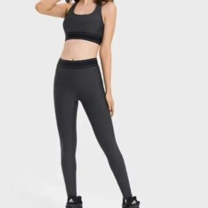 womens Tracksuits yogas Strap Sports Adjustable Shoulder Bra Yoga Sweatpants Dance Pilates Fitness High Waist Sport Set Fitness Pants