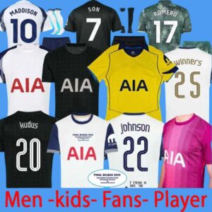 24 25 26 SON Soccer Jerseys 2025 2026 Football shirt VAN DE VEN KULUSEVSKI MADDISON VICARIO Johnson GRAY BERGVALL final Winners TEL KUDUS THFC x Stray Limited Edition