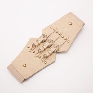 Wide Waistband Women Elastic Waistband Dresses Sub Shirt Decoration Vintage Fashion Stretchy Corset Outer