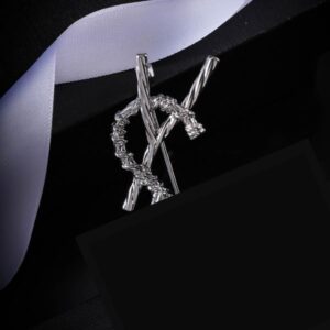 Luxury Brand Letter Brooches Designer Brooch Pins Fashion Jewelry Women Pin Brooches Gold Silver Brooch Suit Pin F140