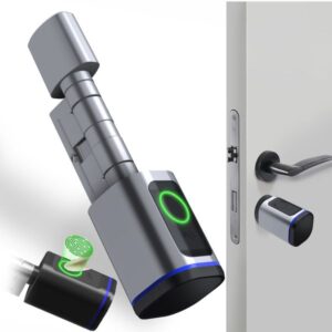 Door Home Fingerprint Biometric Bedroom Lock Tuya APP Control Cyder Smart Locks IC Cards Key Unlock High Security Automatic Locking