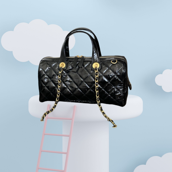 High-end fashion waxed leather ladies bag design style luxury box --CN8075