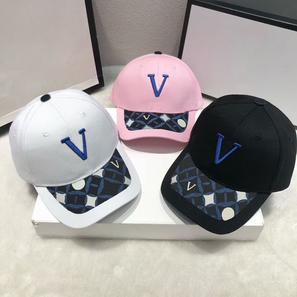 Casual Ball Caps Plaid Letter Designer Summer Cap Hats for Woman Nice Quality 3 Color Dome Adjustable