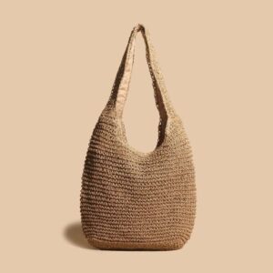 Best Versatile Women Large Capacity Shoulder Bags Handmade Straw Woven Bohemian Shopper Totes Bag Casual Woven Straw Bag Everyday Use