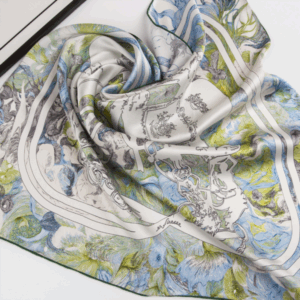 Silk satin 16 momme double-sided scarf –869254