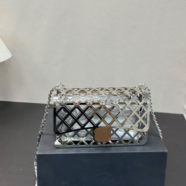 Designer bag New cross body Mobile phone bag Shoulder bag Metal hollow bag Handbag genuine leather bags Women luxurys crossbody bag Chain Bag Women purse Wallet 18m