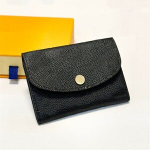 2025 Woman Mens Designer Wallet Short Wallets Floral Card Holder Zipper Pocket Leather TOP 3 Color