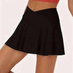 High elasticity comfortable sports skirt yoga tennis training short skirt