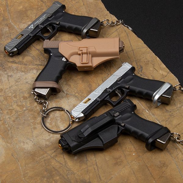 Mini 1:3 Detachable Semi Alloy Nylon TtiG34 Gun Battle Master Keychain Toy Pistol Model Cannot Be Shooting