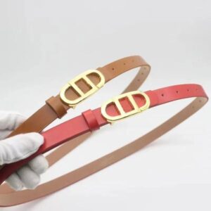 Women Luxury Designer Retro Belt Metal Buckle Belts Ins Female Summer Versatile Waistband Girdle Cintura Ceintures 1.3cm Width 249258BF