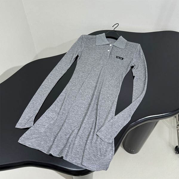 Design womens polo dress S M L 2025ss Casual Dresses New Style Slimming A-line polo Version Solid color golf suit