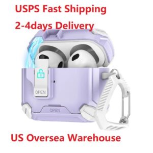 A4 USA Stock For Airpods pro 2 3 4 air pod max earphones Accessories airpods 4 Silicone Cute Protective Headphone Cover airpod pro 2nd ALITACT TPU Shockproof Case