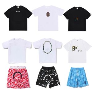 Mens t shirt designer classic tshirt mens swim short set shorts 01 Small Monkey head Graphic tee cotton side double sided colorful-shirt camouflage print vintage