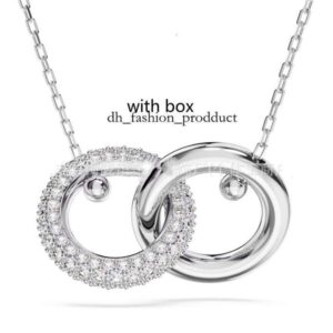 Luxury swarovs Jewelry Designer Necklace Women's Necklace Swan Inlaid Zircon Paired with Designer Bag European and American Ins Style Shl a98
