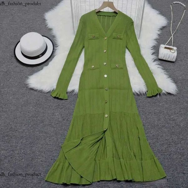 Sandro Dress For Woman Ele V Neck Skrit Denim Knitted Long Dress Women Fashion Short Summer Dress Sve Buttons Dresses 2025 Chic Office Lady Pockets Robes 8fa 1f2