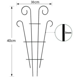Italian style mountain turtle flower pot bracket climbing trellis iron fixed pole wrought iron for plant climbing support frame