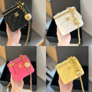 Designer Bag Cosmetic Bag Cases Makeup Bag Designer Micro Vanity Bag Crossbody Shoulder Designer Tiny Cosmetic Make Up Bags Coin Purse Wallet Mini Purse With Chain