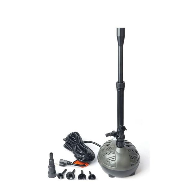 Modern Turtle Shell Submersible Pond Pump - 792GPH, 4 Fountain Heads, 20Ft Cord, Aquarium Pump