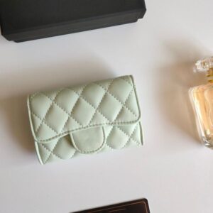 Leather Wallet Card Holder Coin Pouch Designer Handbags For Women High Quality Caviar Cowhide Flap Bag Luxury Purses With Box Card Case Wallets Designers Woman