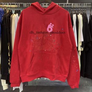 designer hoodies Men Women High Quality hoodie Foam Print Web Pink Sweatshirts Pullovers Designer Hoody Tracksuit spider hoodie size S-XL 3fd