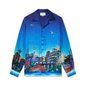 mens silk shirts designer Silk Shirts Print Hawaii Casual Loose Men And Women Button Up Short Sleeve Shirt 558