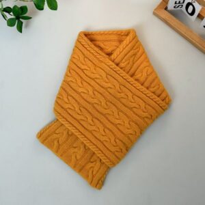 10687 Soft and comfortable unisex neck scarf for couples in solid color winter