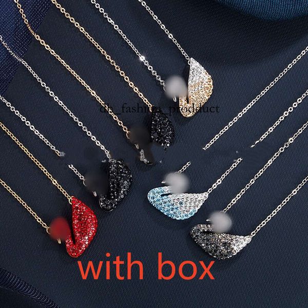 Luxury swarovs Jewelry Designer Necklace Women's Necklace Swan Inlaid Zircon Paired with Designer Bag European and American Ins Style Shl b93
