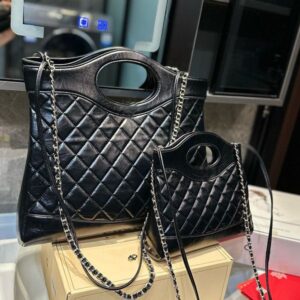 Fashion Women Shoulder Bag Leather Calfskin Grille Gold Hardware Metal Twistlock Matelasse Chain Crossbody Bag Travel Airport Bag Tote Shopping Bags Wallet 23/39cm