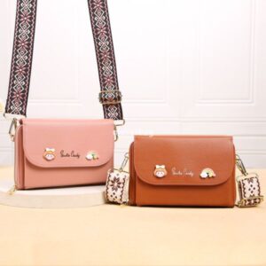 European and American women's designer mobile phone bag Korean version versatile small square bag fashionable woven strap single shoulder crossbody mini bag