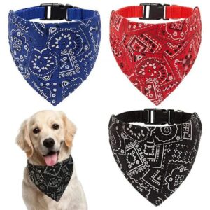 Bandana Scarf Adjustable Dog Bandanas Collar Puppy Cat Neckerchief Pet Accessories for Small Medium Large Dogs d75