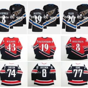 Alexander Ovechkin Hockey Jersey Capitals T.J. Oshie Lars Eller Nicklas Backstrom Washington Reverse Retro Tom Wilson Evgeny Kuznetsov John Carlson Darcy Kuemper