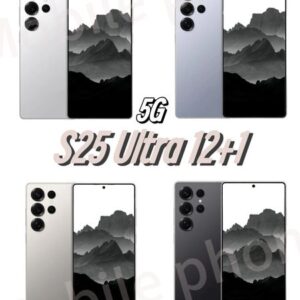 The S25 5G smartphone features facial recognition unlocking, 6.8-inch high-definition full-screen video display, a 20MP camera, and 16+1 multiple languages