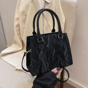 Free shipping Fashion niche design folding hand small square retro fashion texture single shoulder crossbody bag